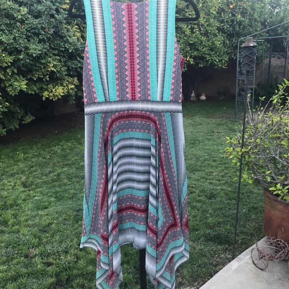 Robbie Bee Geometrical Print Dress - Picture 2 of 6